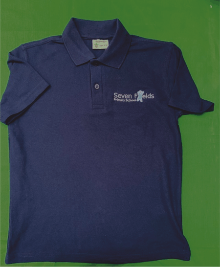 A) Navy Polo - Plain Stock